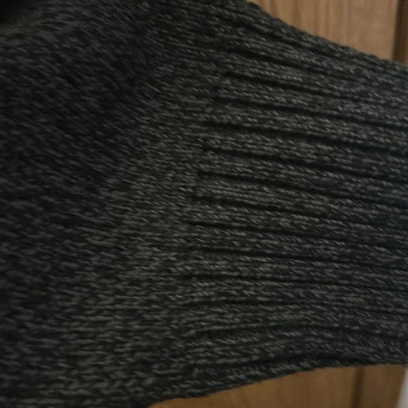 Oscar De La Renta Gray Full Zip Long Sleeve Sherpa Collar Sweater Pullover Men M - Picture 5 of 6